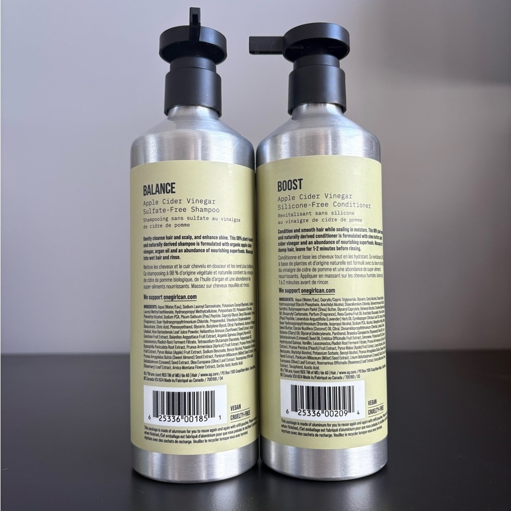 AG Care BALANCE APPLE CIDER VINEGAR SULFATE-FREE SHAMPOO & Conditioner 12oz set - Picture 2 of 10